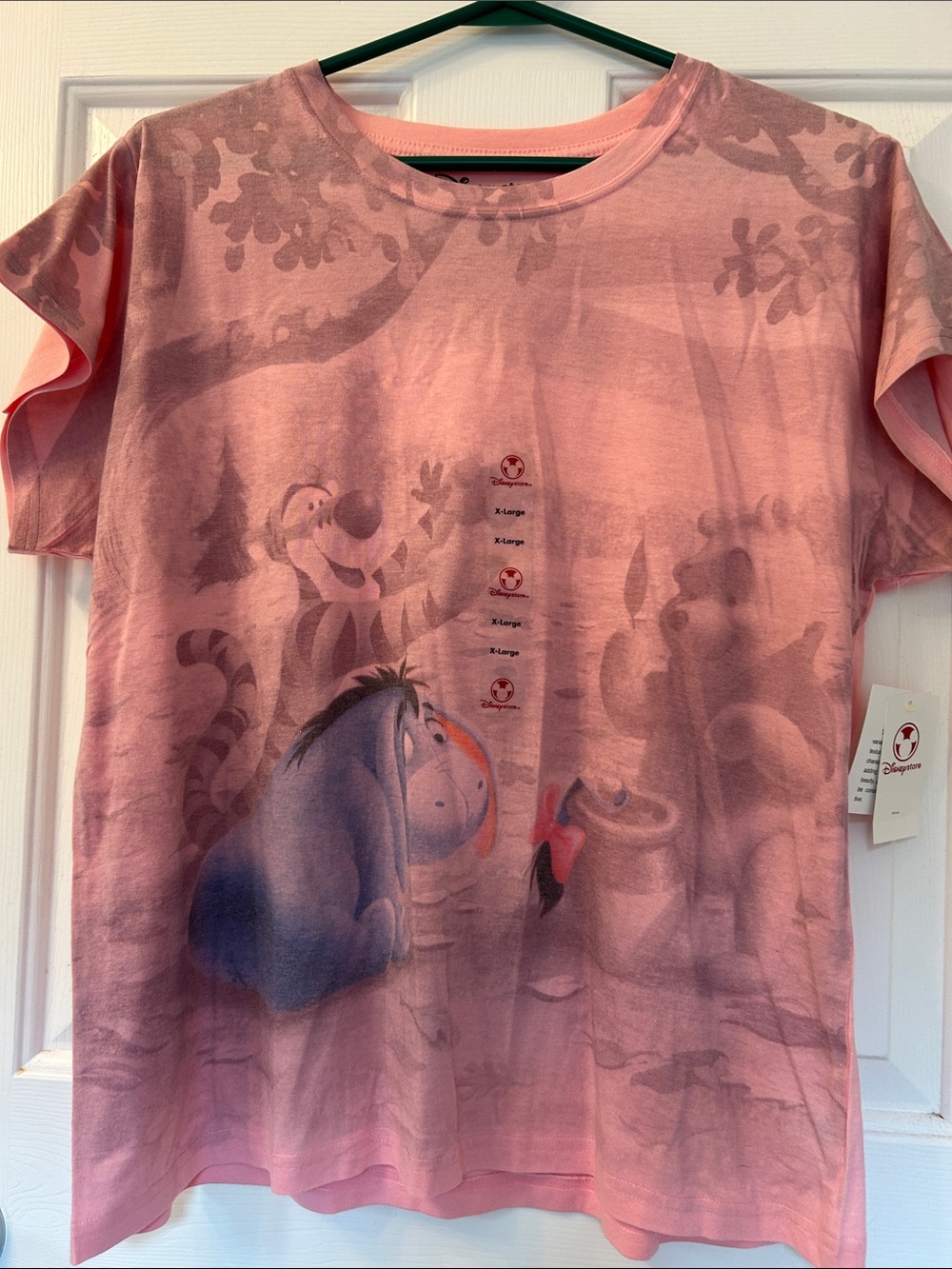 Ladies  Pink Winnie the Pooh Eeyore & Friends Graphic Tee